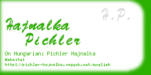 hajnalka pichler business card